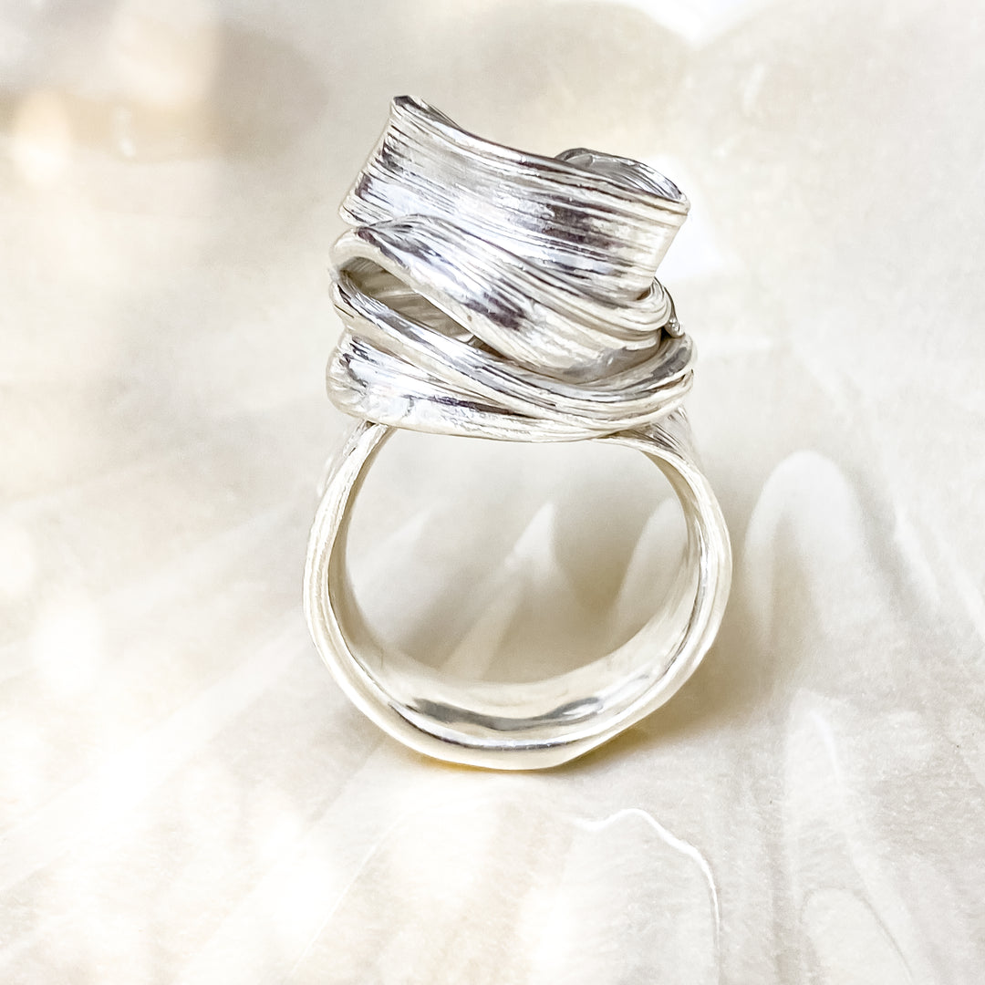 Drift Sterling Silver Ring - Size R